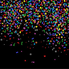 Confetti, New Year's celebration - background
