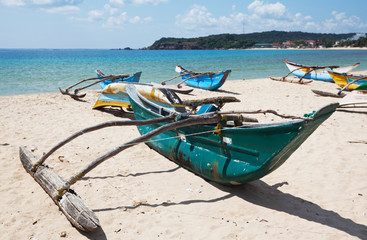 Obraz premium Boat on Sri Lanka