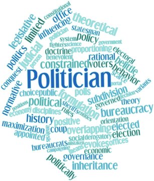 Word cloud for Politician