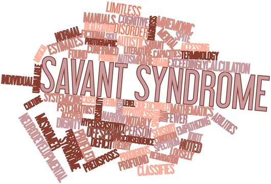 Word cloud for Savant syndrome