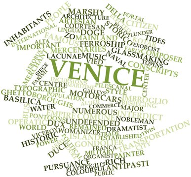 Word cloud for Venice