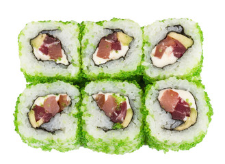 Tobiko Spicy Maki Sushi - Hot Roll with various type of Tobiko (