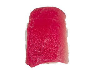 closeup of a tuna sushi
