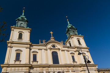 Fototapeta na wymiar Holy Cross Church (Kosciol Swietego Krzyza), Warsaw, Poland