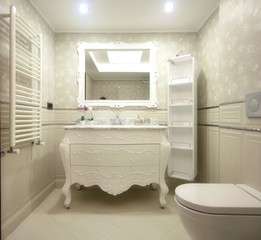 Stylish white bathroom