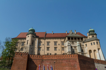 Fototapeta na wymiar Zamku Królewskiego na Wawelu w Krakowie