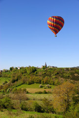Naklejka premium Montgolfière