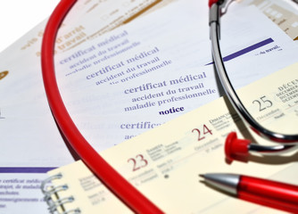 consultation pour arrêt maladie ou accident de travail