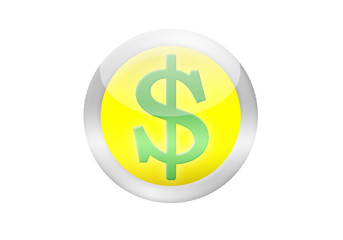 Obraz premium dollar icon