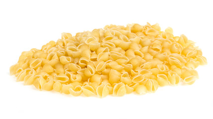 Heap of raw pasta (conchiglie)