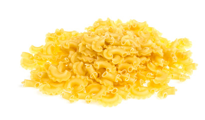 italian pasta (macaroni) isolated on white background