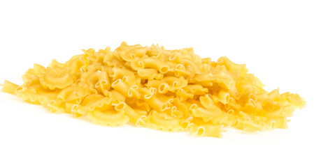 italian pasta (macaroni) isolated on white background