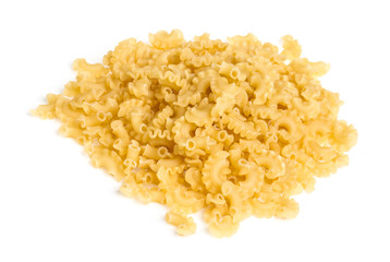 italian pasta (macaroni) isolated on white background