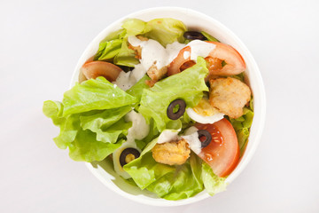 salad with tomato and eggs