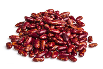 kidney beans on white background
