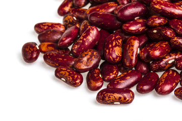 kidney beans on white background