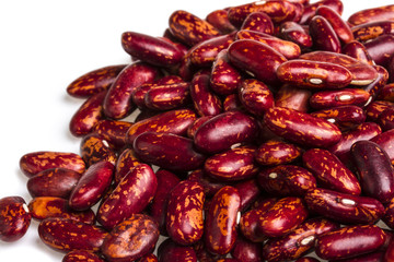 kidney beans on white background