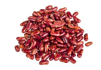 kidney beans on white background
