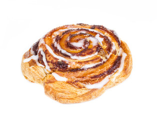 sweet bun isolated on white