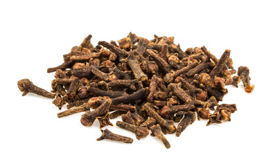 Carnation (spices) isolated on white background