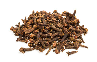 Carnation (spices) isolated on white background