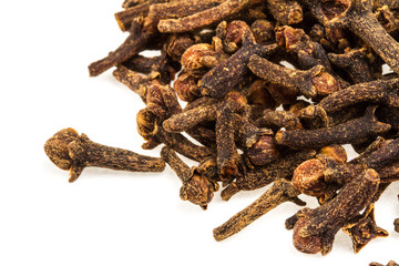 Carnation (spices) isolated on white background