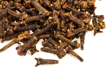 Carnation (spices) isolated on white background