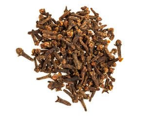 Carnation (spices) isolated on white background