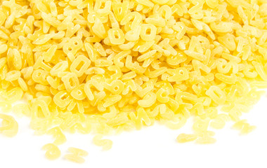 the alphabet pasta
