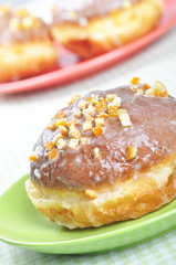 Closeup of polish donuts.