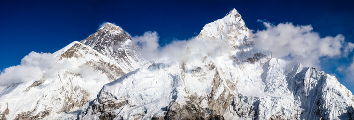 Mount Everest, Lhotse, Pumori