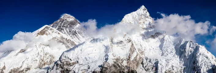 Selbstklebende Fototapete Lhotse Mount Everest, Lhotse, Pumori