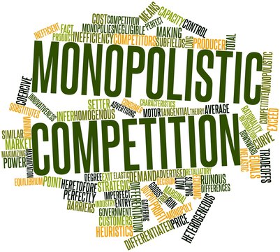 Word cloud for Monopolistic competition