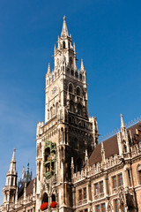 Fototapeta na wymiar Neues Rathaus in München, New Town Hall in Munich, Germany