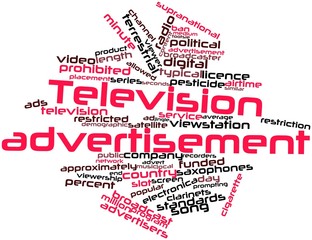 Word cloud for Television advertisement