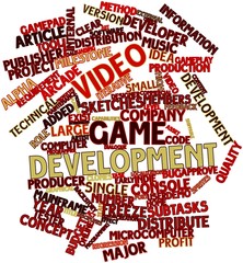 Word cloud for Video game development