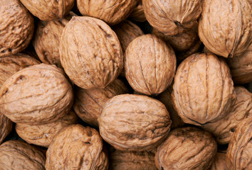 Background with walnuts