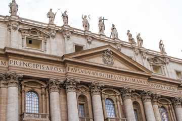 Obraz na płótnie Canvas Basilica di San Pietro, Vatican, Rome, Italy