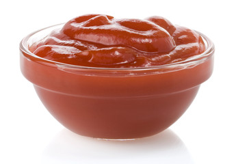 tomato sauce  isolated on white