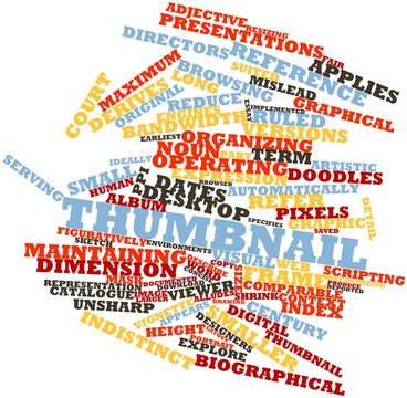 Word cloud for Thumbnail