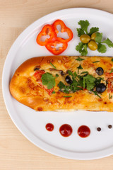 Delicious slice of pizza