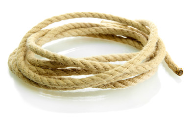 roll of rope, isolated on white