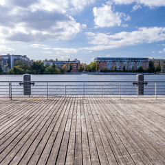 Fototapeta premium anlegestelle spandauer see