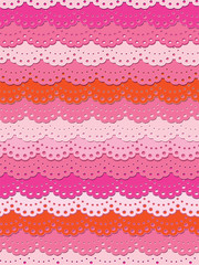 Cute pink ruffle seamless background