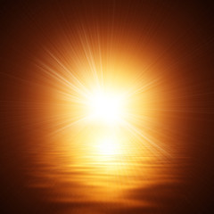 Obraz premium Sunshine On The Water