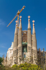BARCELONA, SPAIN -JUNE 25: Sagrada Familia on JUNE 25, 2012: La