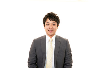 爽やかな笑顔のビジネスマン