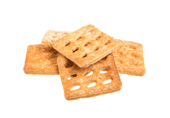 sweet cookies isolated on a white background