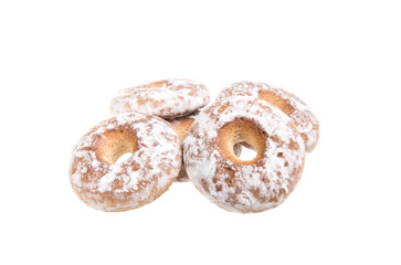 sweet cookies isolated on a white background