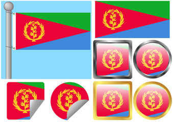 Flag Set Eritrea
